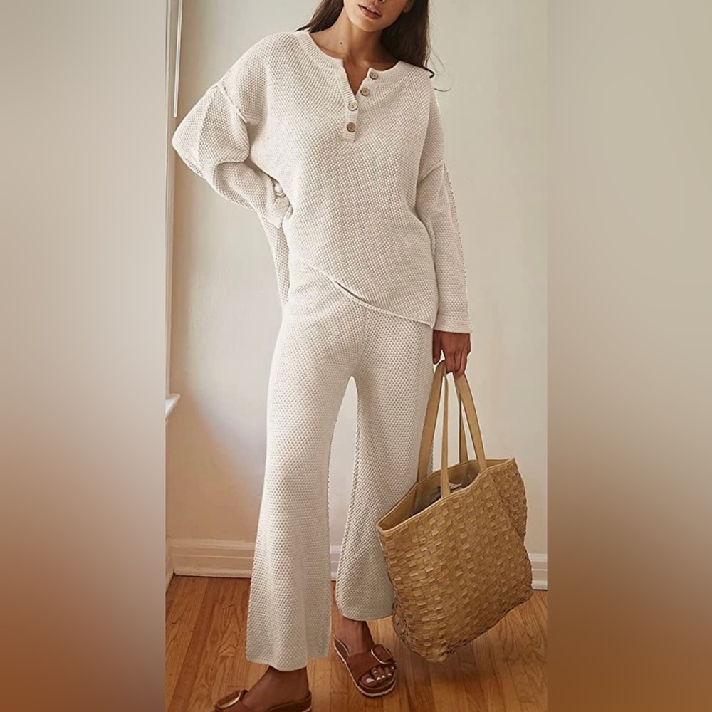 Lillusory Womens Knit 🧶 Loungewear Set New -Size Medium
